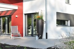 Rezervor de perete tip 2 in 1 Modern dual-function unit ,culoare Mocca 300lt. pentru apa de ploaie 