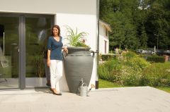 Rezervor tip Antique Wall Amphora,culoare Dark Granite 260lt de perete pentru apa de ploaie 