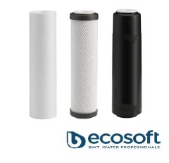 Set economic, polipropilena, carbune bloc si carbune granular, 3 cartuse clasice 10″