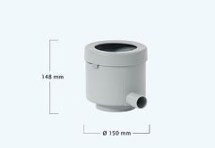 Filtru burlan ''fullautomat'' apa pluviala cu pavilion de luxe,grey