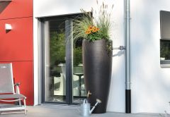 Rezervor de perete pentru apa de ploaie tip 2 in 1 Modern dual-function unit ,culoare Mocca 300lt.
