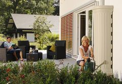 Rezervor de perete pentru apa de ploaie tip Coloana culoare Sand Beige 350lt.