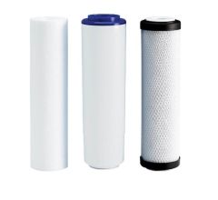 Set de 3 cartuse, Ecosoft CMV3ECOEXP, cu polipropilena, dedurizare si carbune bloc