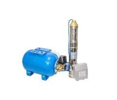 Pompa hidrofor Aquatehnica rezervor 24 lt. pompa submersibila 4'' TORRENT 100/24